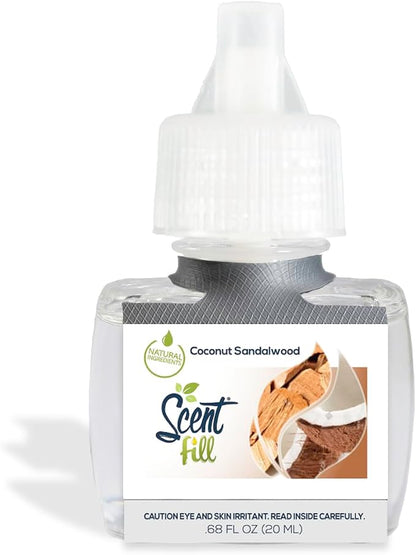 Scent Fill Coconut Sandalwood Plug in Air Freshener, Scented Oil Refills - Image 3