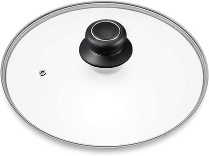 8 Inch Glass Lid for Frying Pan Lid, Fry Pan Lid, Skillet Lid, Pan Lid by CORYTAO