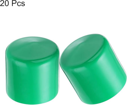 uxcell 20pcs Rubber End Caps 44mm ID Vinyl PVC Round Tube Bolt Cap Cover Screw - Image 2