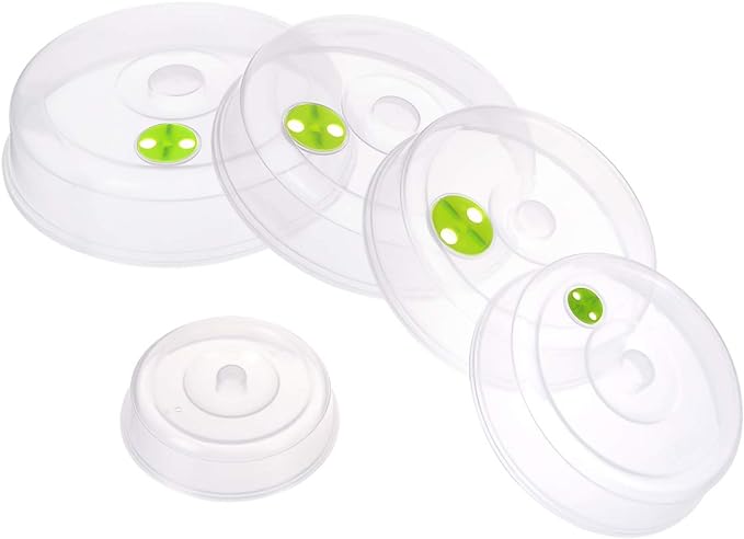Set of 5 Microwave Plate Covers by TENINYU
