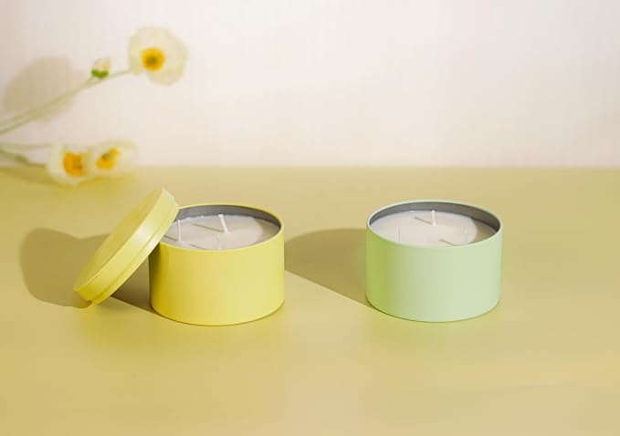 Aroparc Candle Tins 8oz with Lids, 24 Pack Seamless Bulk Candle Containers - Image 8