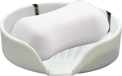 Self Draining Soap Dish, Silicone Suction Cup Soap Holder Tray Savers Container by UltraKeno
