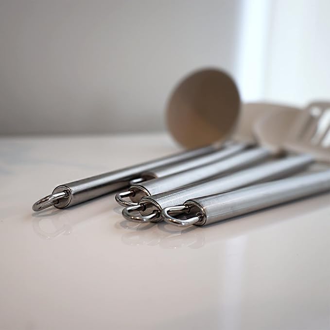 Beille 4pc Cream Wheat Straw Cooking Spoons Kitchen Utensils Set Household Essentials