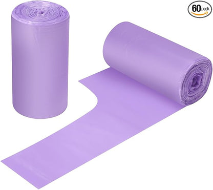 2-4 Gallon Portable Trash Bags, Bedroom Trash Can, Strong Trash Bags（Purple） by Yourlifelittleassistant