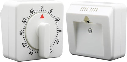 Hitefu 2 Pcs Square 60 Minute Mechanical Kitchen Timer, Visual Cooking Timer - Image 2