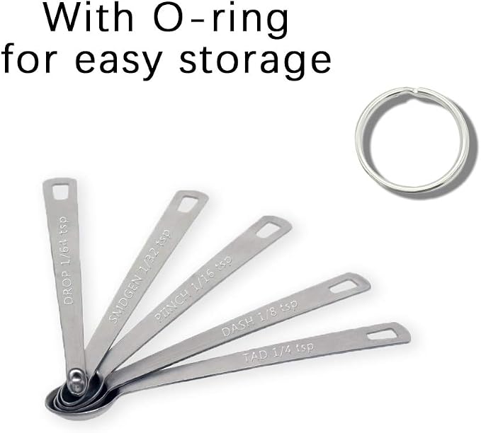 2Pack Mini Measuring Spoons Set, Heavy Duty Stainless Steel Teaspoon - Image 3