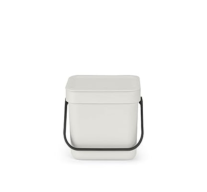 Brabantia Sort & Go Food Trash Can Small Countertop Kitchen Compost Caddy - Image 3