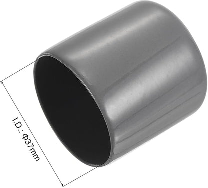 uxcell 20pcs Rubber End Caps 37mm ID Vinyl Cap Cover Screw Protectors Dark Grey - Image 3