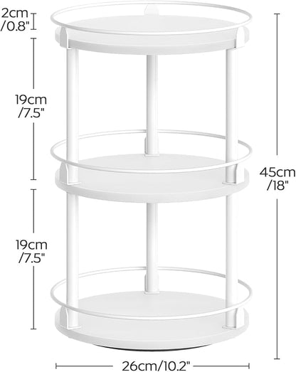 YATINEY Spice Rack, 3-Tier Turntable Organizer - Image 7