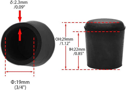 Flyshop Furniture Table Covers, Non-Slip Heavy Duty Rubber Leg Tips, Chair Leg - Image 2