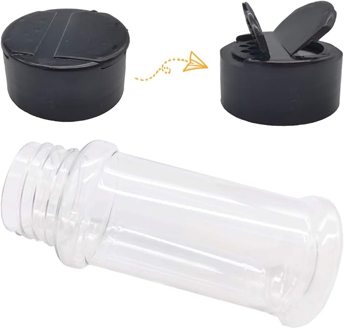 OJYUDD 16 Pack 3.4oz/100ml Plastic Spice Bottles Set, Empty Seasoning Containers - Image 4