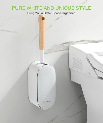 Wooden Toilet Brush, OSCIOSS Toilet Brush and Holder Set - Image 7