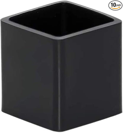 10 Pcs Black Square Anti-Slip Rubber Leg Tips Chair Leg Caps Furniture Floor by Unknown