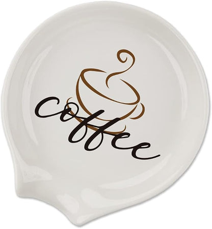 Coffee Spoon Rest, Engraved Cute Counter Spoon Holder Funny Farmhouse Home Bar by Unknown