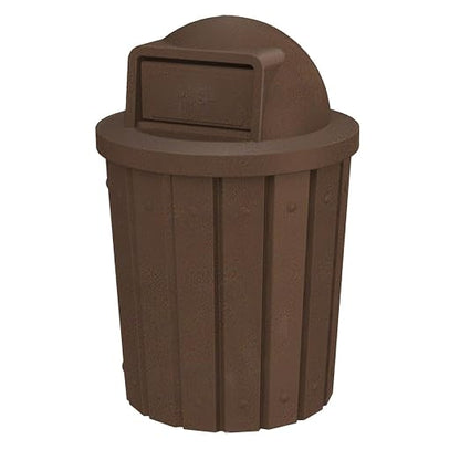 42 Gallon Slated Circle 100% Recycled Plastic Commercial Outdoor or Indoor by SturdyEssentials