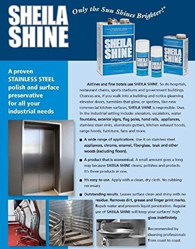 Sheila Shine 12 x 10 Oz. Stainless Steel Cleaner and Polish Aerosol Spray - Image 6