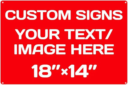 Repaly Personalized signs, Aluminum Weatherproof Metal Sign Multiple Sizes by Repaly