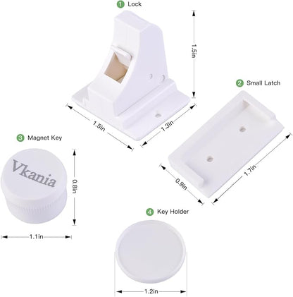 20 Pack Vkania Magnetic Cabinet Locks Baby Proofing - Image 2