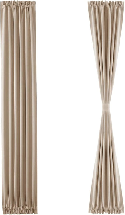 DWCN French Door Curtains – Rod Pocket Thermal Blackout Curtain - Image 7