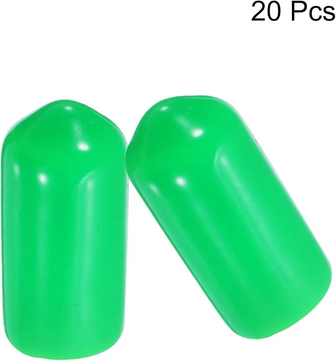 uxcell 20pcs Rubber End Caps 9.5mm ID Vinyl PVC Round Tube Bolt Cap Cover Screw - Image 2
