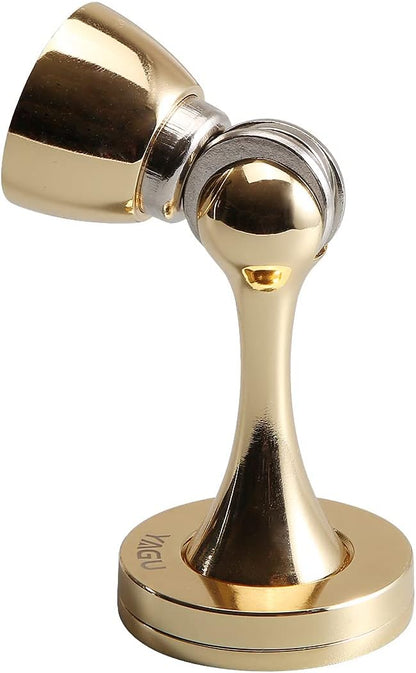 YAGU 2 Pack Magnetic Door Stoppers Holder, Zinc Alloy Bright Gold Door Stops by YAGU