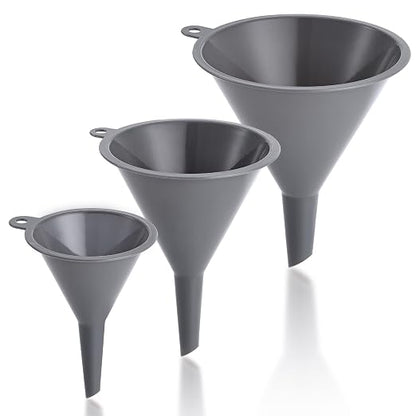 Plastic Kitchen Funnel Set of 3, Durable Round Food Grade Cooking Funnels by Unknown