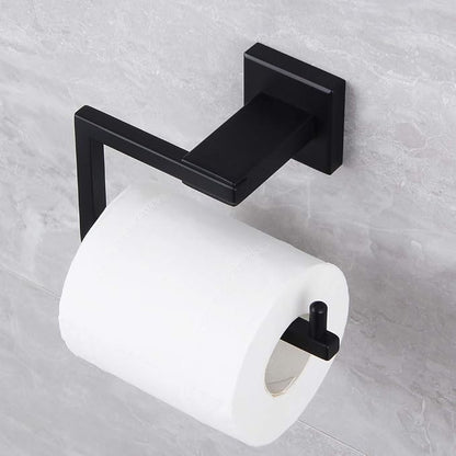 Matte Black Toilet Paper Holder SUS 304 Stainless Steel Wall Mounted Toilet - Image 7