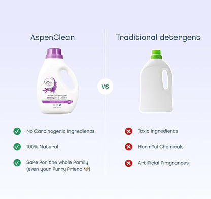 AspenClean Natural Laundry Detergent Lavender & Lemongrass - Image 2