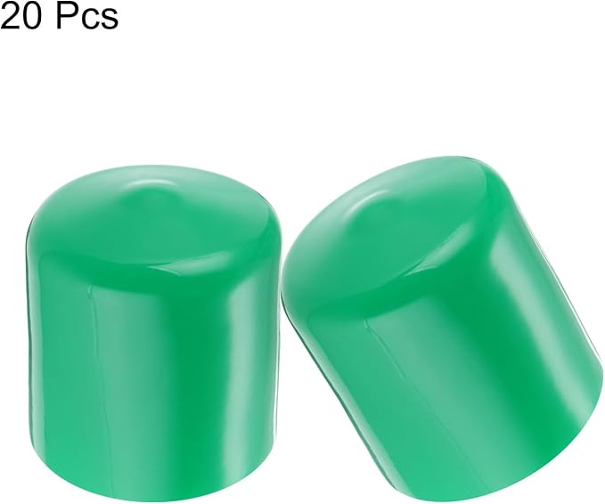 uxcell 20pcs Rubber End Caps 40mm ID Vinyl PVC Round Tube Bolt Cap Cover Screw - Image 2