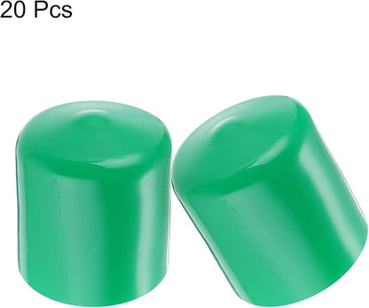 uxcell 20pcs Rubber End Caps 40mm ID Vinyl PVC Round Tube Bolt Cap Cover Screw - Image 2