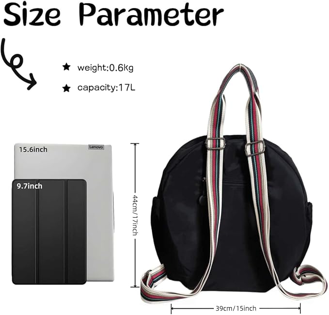 Backpack with Laptop Compartment, Cute Large Capacity Leisure Backpacks, Fision Casual College Daypacks, Backpack for Work Travel