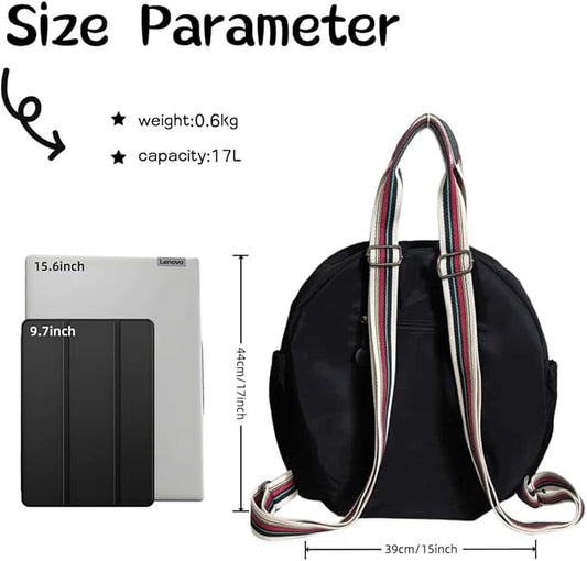 Backpack with Laptop Compartment, Cute Large Capacity Leisure Backpacks, Fision Casual College Daypacks, Backpack for Work Travel