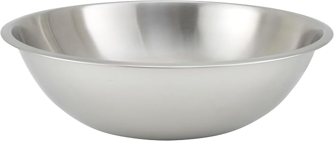 Winco 20 Quart Heavy-Duty Stainless Steel Mixing Bowl by Fonteme