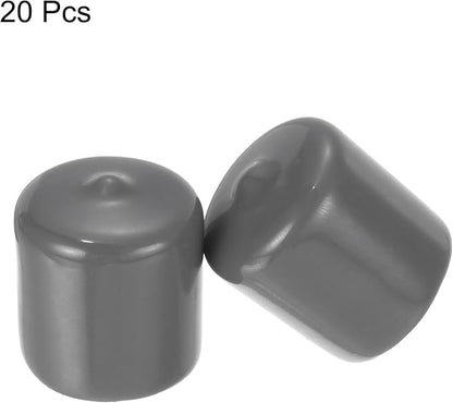 uxcell 20pcs Rubber End Caps 25mm ID Vinyl PVC Round Tube Bolt Cap Cover Screw - Image 2