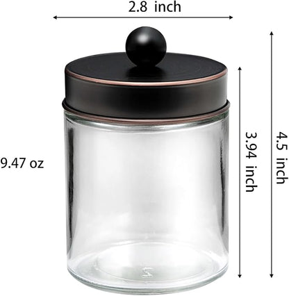 Apothecary Jar Canisters Bathroom Vanity Organizer - Image 6