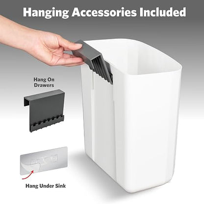 Glad Roomate Under Counter Waste Bin | Space Saving Small Trash Can - Image 4