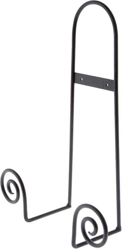 Bard's Black Wrought Iron Wall Mountable Tray or Platter Hanger, 16.25" H x - Image 3