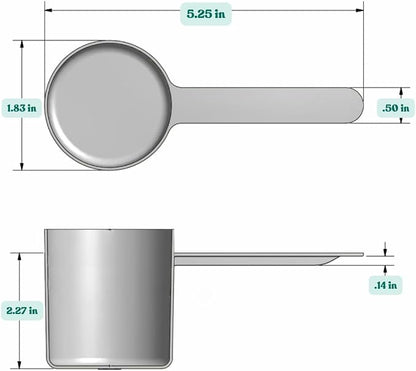 82 mL Long Handle Plastic Measuring Scoop - Image 2