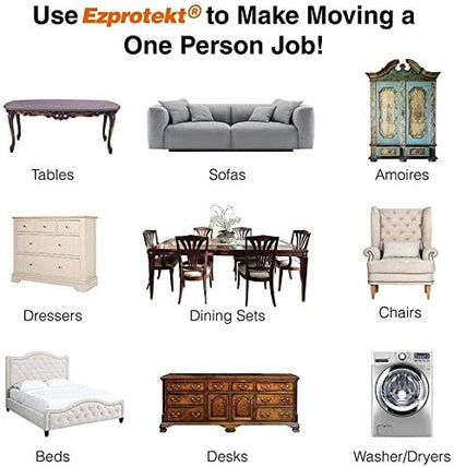 Ezprotekt 8 Pack Reusable Large Furniture Movers Sliders - Image 7
