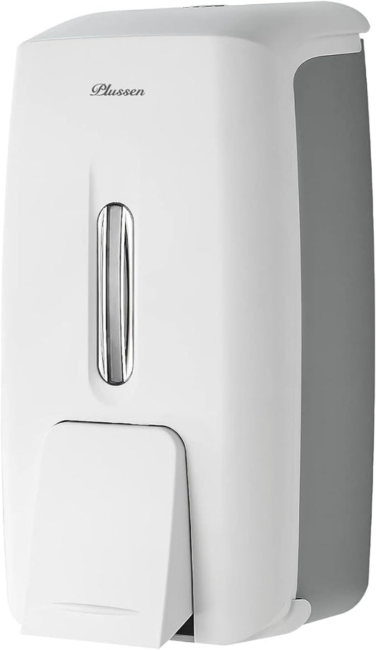 Soap Dispenser Wall Mount Adhesive Commercial Soap Dispenser 800ml No Drill by PLUSSEN