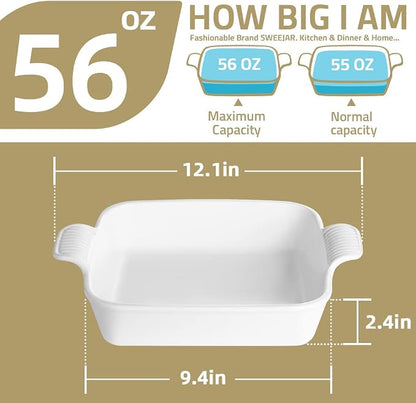 Sweejar Ceramic Baking Dish, 9 x 9 Cake Baking Pan - Image 6