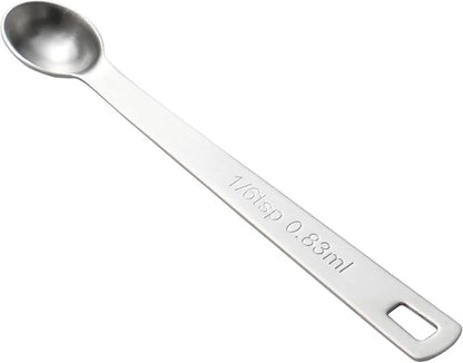 1PCS 1/6 Teaspoon Single Tiny Measuring Spoon, Small Individual Stainless Steel by BERYLER