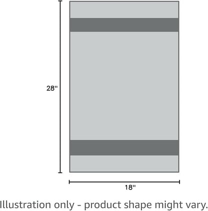 VOOVA & MOVAS Grey Hand Towels for Bathroom, Large 18" x 28" - Image 7