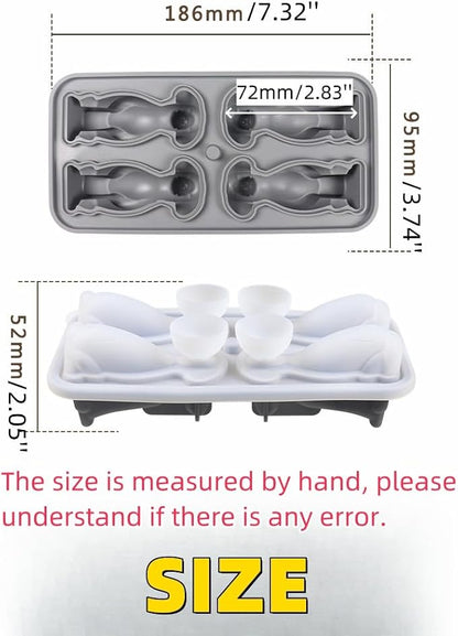 Cute 3D Labrador Dog Silicone Ice Cube Tray Mold Cartoon Animal Ice Box BPA-Free - Image 2
