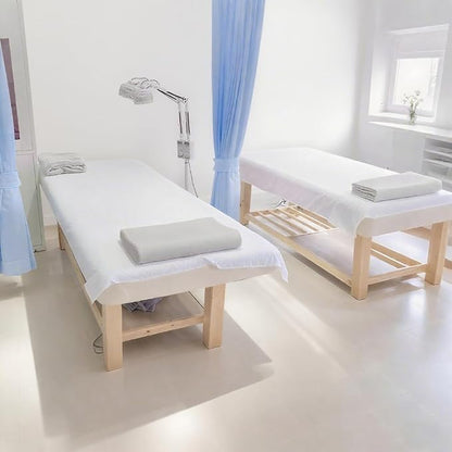 Disposable Bed Sheets 100 Pcs Massage Table Covers 31"x71" Non Woven Fabric - Image 2