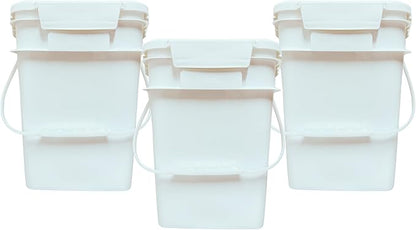 House Naturals 4 Gallon Square Food Grade Bucket Pail by House+Naturals