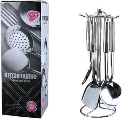 Stainless Steel Cooking Utensils Set, Wok Utensils Set Include Wok Ladle - Image 6
