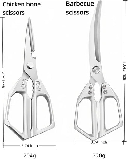 2 heavy-duty food scissors, premium ultra sharp Japanese stainless steel - Image 7