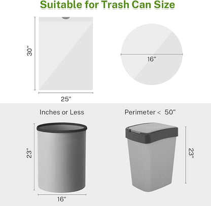 15 Gallon Tall Kitchen Trash Bags Drawstring - Image 3