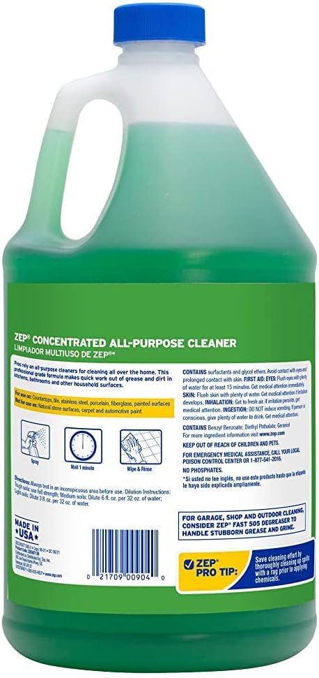 Zep All-Purpose Cleaner and Degreaser 128 oz ZU0567128 Cleans Almost Any Surface - Image 9
